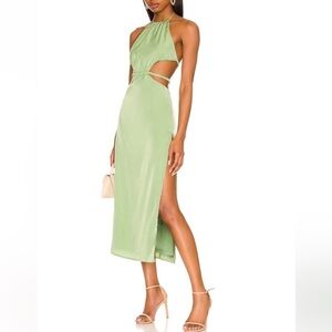 Camila Coelho Remi Midi Dress in Green